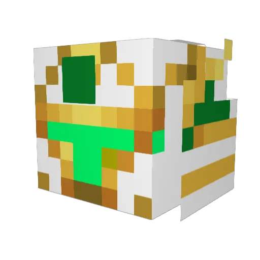 ZhuLien07 Minecraft avatar head, 3D render