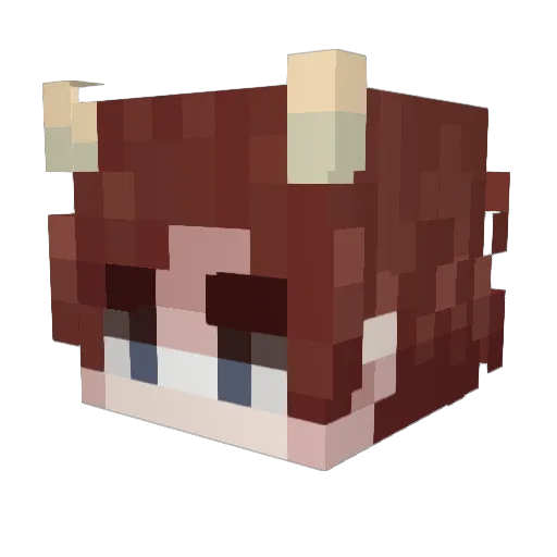 ZhuM01 Minecraft avatar head, 3D render