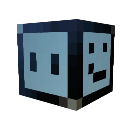 ZhuYuM Minecraft avatar head, 3D render