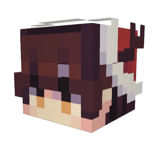 Zhubai666 Minecraft avatar head, 3D render