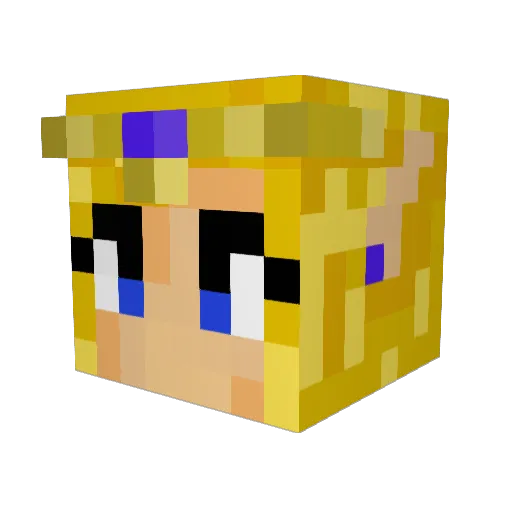 Zhuge24 Minecraft avatar head, 3D render