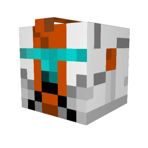 Zhuop Minecraft avatar head, 3D render