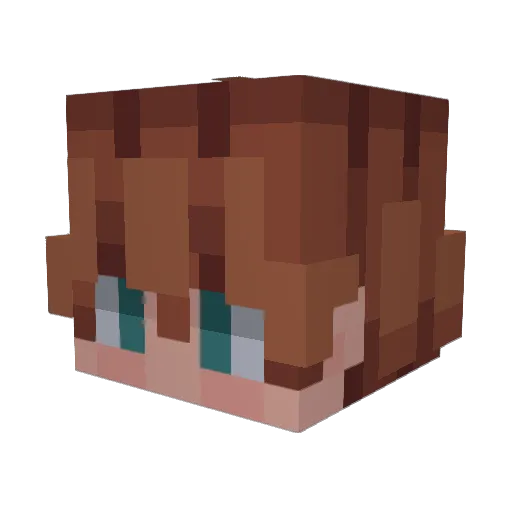 Zhyff Minecraft avatar head, 3D render