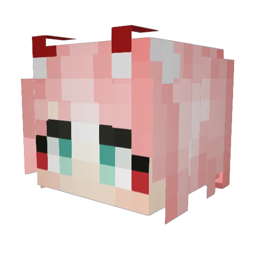 Zhyliver Minecraft avatar head, 3D render