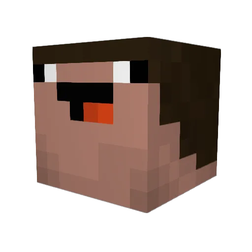 Zhyng_01 Minecraft avatar head, 3D render
