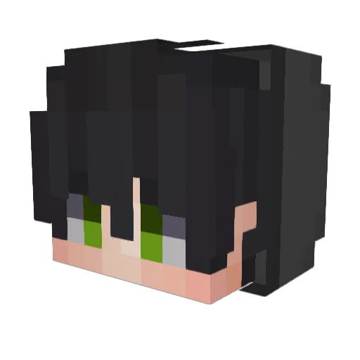 Zhynvs Minecraft avatar head, 3D render