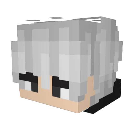 ZhyroFX Minecraft avatar head, 3D render