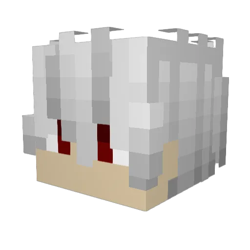 Zhyronel Minecraft avatar head, 3D render