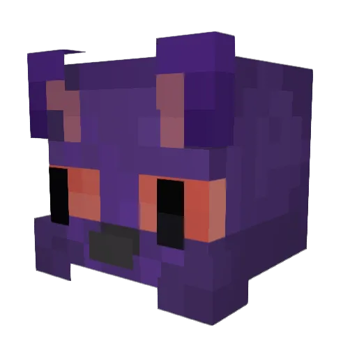 ZiDaCat Minecraft avatar head, 3D render