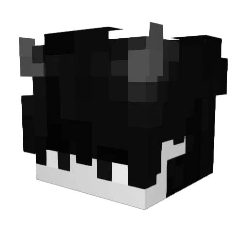 ZiFeng1 Minecraft avatar head, 3D render