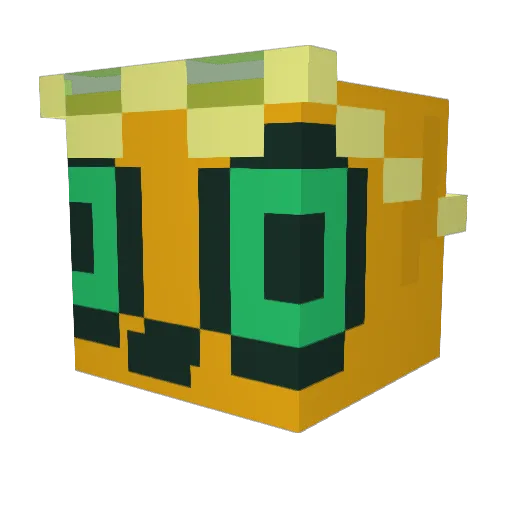 ZiGGMET Minecraft avatar head, 3D render