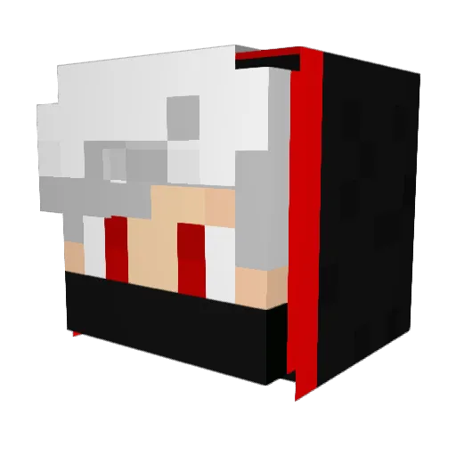 ZiLightin1205 Minecraft avatar head, 3D render