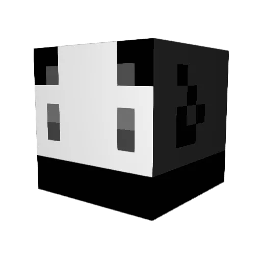 ZiMengX Minecraft avatar head, 3D render