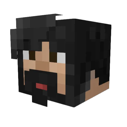 ZiMinTeam Minecraft avatar head, 3D render