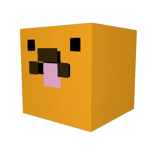ZiMoose Minecraft avatar head, 3D render