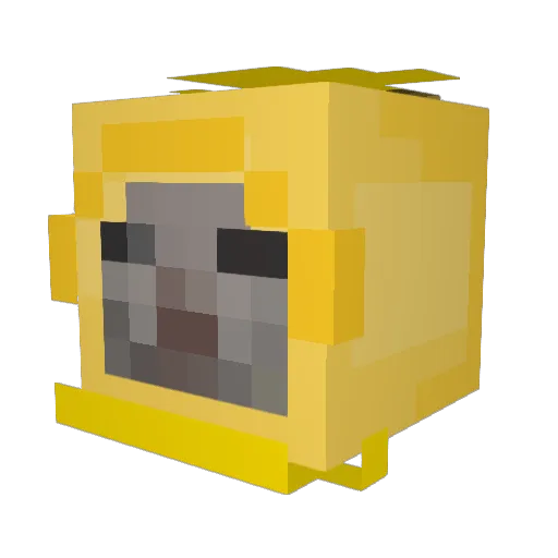 ZiRRiZ Minecraft avatar head, 3D render
