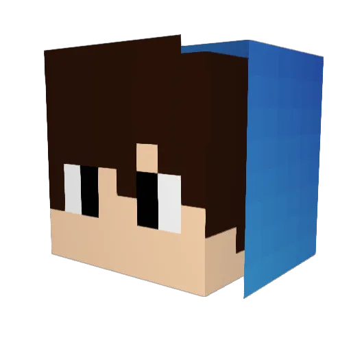 ZiThugOn Minecraft avatar head, 3D render