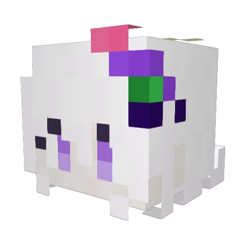 Zi_Bao Minecraft avatar head, 3D render