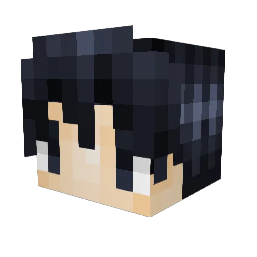Zi_C Minecraft avatar head, 3D render