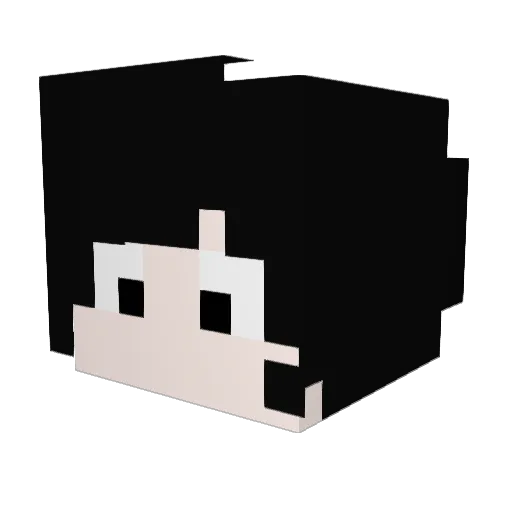Zi_Guang Minecraft avatar head, 3D render