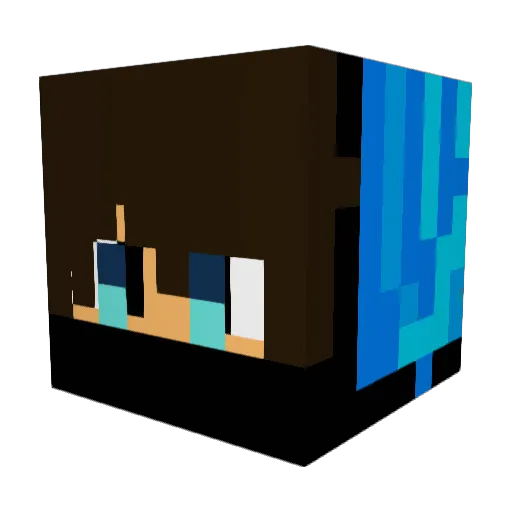 Zi_own Minecraft avatar head, 3D render