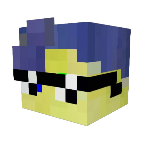 Zia_Zampoloo Minecraft avatar head, 3D render