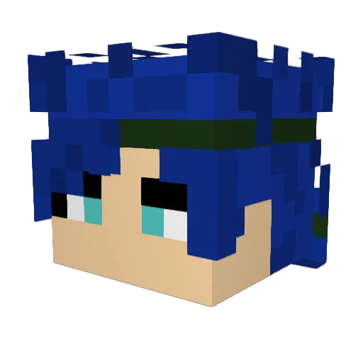 Zian996 Minecraft avatar head, 3D render