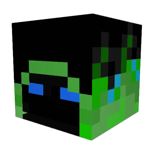 Zias12 Minecraft avatar head, 3D render