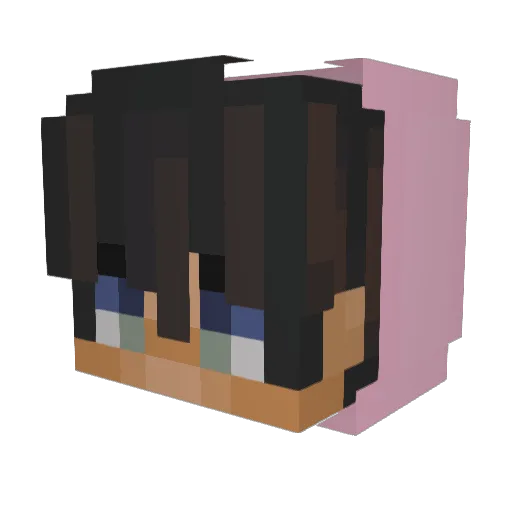 ZickZackOG Minecraft avatar head, 3D render