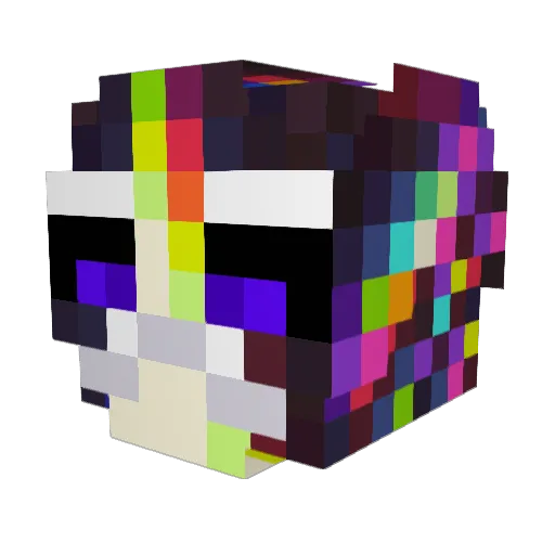 Zickarus Minecraft avatar head, 3D render