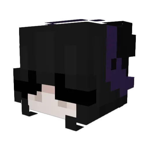 Zicke3 Minecraft avatar head, 3D render