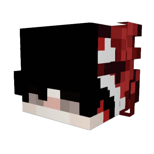 ZickenBoyTTV Minecraft avatar head, 3D render