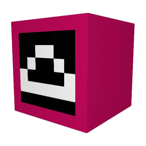 Zickenuschi Minecraft avatar head, 3D render