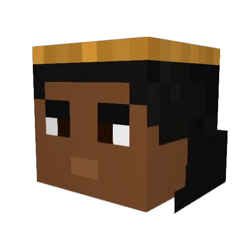 Zico90 Minecraft avatar head, 3D render