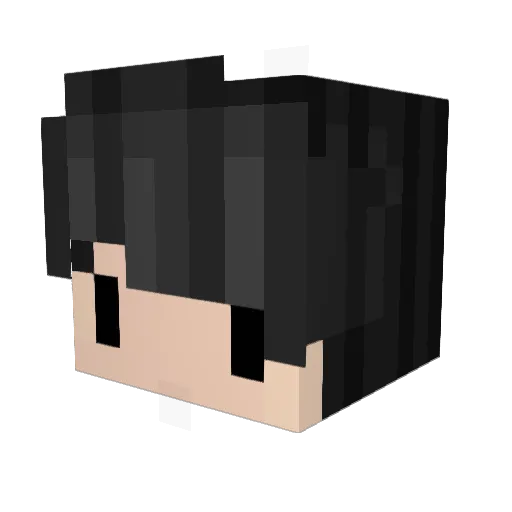 ZicoK Minecraft avatar head, 3D render