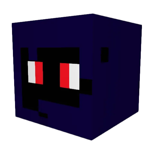 Zicrla Minecraft avatar head, 3D render