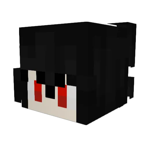 Zidq Minecraft avatar head, 3D render