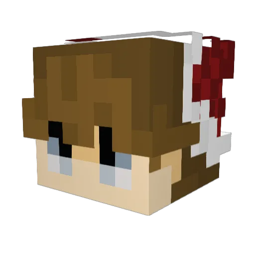 ZiegeGmail Minecraft avatar head, 3D render