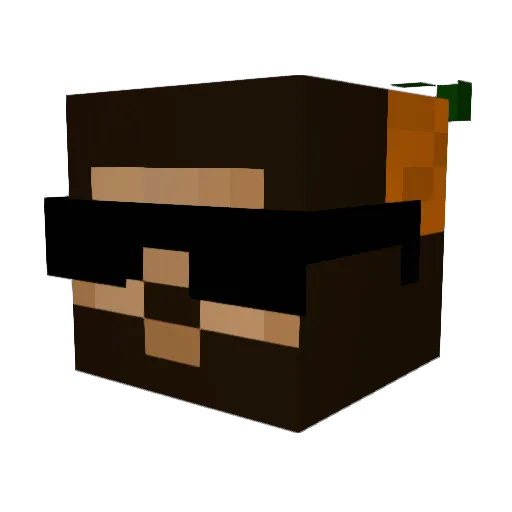 Ziegel_stein Minecraft avatar head, 3D render