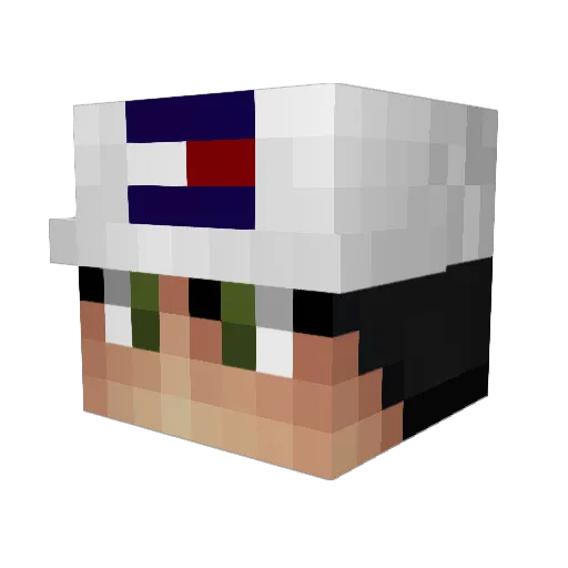 Ziegenmann1312 Minecraft avatar head, 3D render