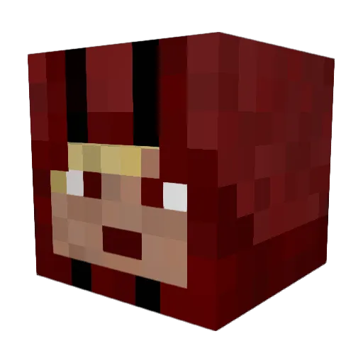 Ziek88 Minecraft avatar head, 3D render
