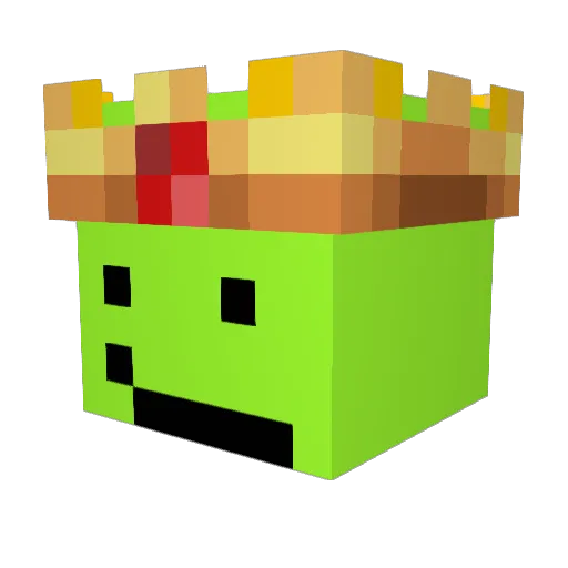 Ziel0nn Minecraft avatar head, 3D render