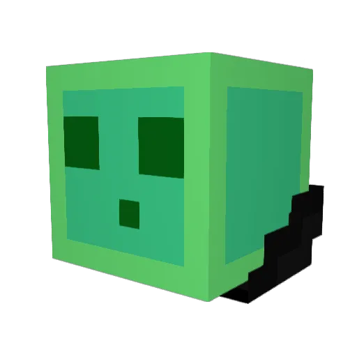 Zielony674 Minecraft avatar head, 3D render