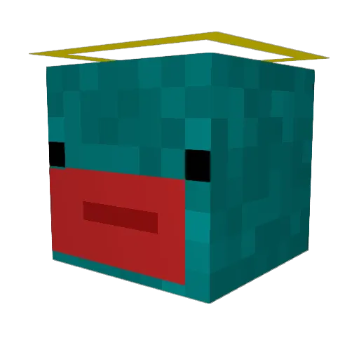 Zielrich Minecraft avatar head, 3D render