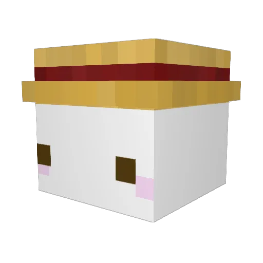 ZiemniokMaster24 Minecraft avatar head, 3D render