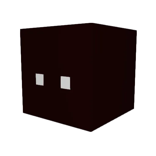 Zierinn Minecraft avatar head, 3D render