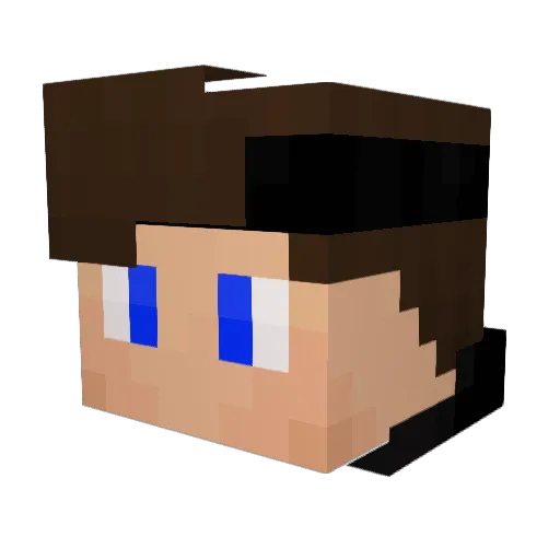 ZiesiDE Minecraft avatar head, 3D render