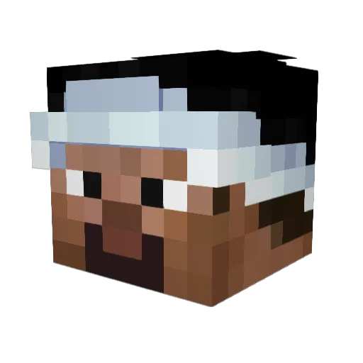 Zietkovsky Minecraft avatar head, 3D render