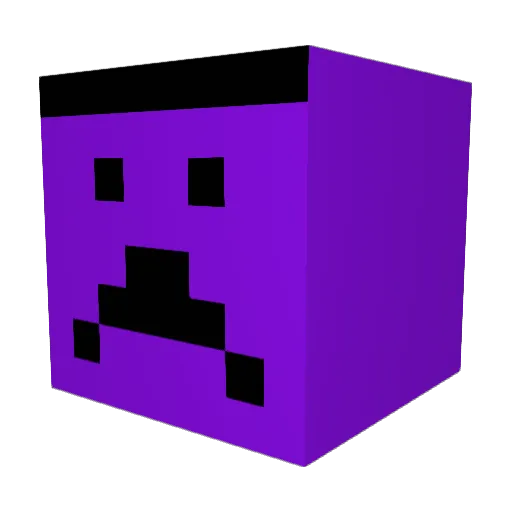 Zifhx Minecraft avatar head, 3D render