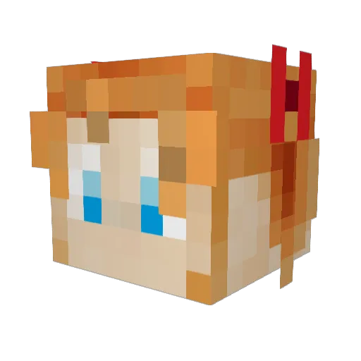 Ziggy63 Minecraft avatar head, 3D render